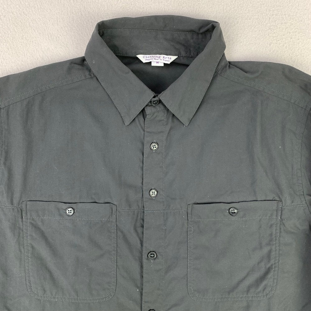 Clothing Arts Travel Shirt Mens Medium Charcoal Pick Pocket Proof Long Sleeve‎